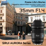 SIRUI Aurora 35mm 85mm F1.4 Full frame Auto focus Lens AF/MF Focus Switch Pro Prime Camera Lens For Sony E,FUJI X, NIKON Z, L - Image 2