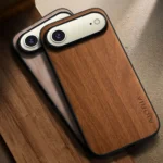 Case For iPhone AIR capa funda new modern stylish wooden pattern pu leather cover for apple iphone air case coque