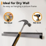 No Stud TV Wall Mount for 22-55 Inch TVs, Low Profile, Max Load 100 lb, Easy Install with Hardware Included - Image 5