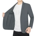 2026 Summer Man Blazer Thin Breathable Single-breasted Men Outerwear Simpel Long Sleeve Soft Casual Versatile Male Suit Coat