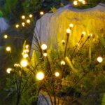 8-Head Solar Firefly Lights LED Solar Outdoor Decorative Garden Lights Waterproof High Flexibility Yard Patio Pathway Holiday