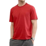 T Shirt For Men Summer Cotton Tops Solid Colors Blank - Image 6