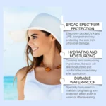 Jaysuing Skincare Sunscreen SPF 50+ Uv Protective Deep Moisturizing Anti Oxidant Non Greasy Waterproof Sunblock Stick Beauty - Image 2