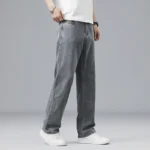 Summer Ultra-thin Lyocell Men’s Jeans Drape Soft Fabric