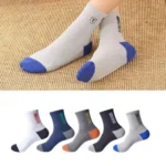 15/30Pairs Men's Breathable Cotton Sports Socks Bamboo Fiber Sweat Absorbing Deodorant Business Stockings - Image 2