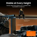 Adjustable Electric Standing Desk, 48x24 Inches Sit Stand Home Office Desk with Memory Presets, Black - Image 5