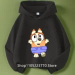 Kids Bluey Hooded Sweatshirt Fall Winter Warm Soft Pullover Comfortable Playwear for Boys Girls - Image 14