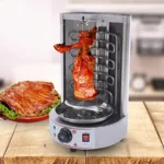 Electric Shawarma Grill Machine Stainless Steel Vertical Broiler Propane Doner Kebab Machine Vertical Rotisserie with Temperatu