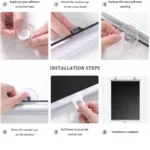1pcs Cordless Retractable Roller Shades Black Home Office Windows Sunshade Thermal blinds without drilling blackout curtain - Image 6