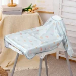 Elinfant Long Sleeve Baby Bibs Waterproof Feeding Eating Bibs Playing Painting Aprons Washable Coverall Highchair Cover