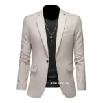 Boutique Fashion Solid Color High-end Brand Casual Business Men's Blazer Groom Wedding Gown Blazers for Men Suit Tops Jacke Coat - Image 22