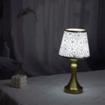 1 PC Sunflower Fabric Metal Base Desk Lamp with USB Three-color Light - Suitable for Bedroom, Study, and Living Room Decoration - Image 5