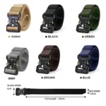 Best Men’s Tactical Belt Versatile Outdoor Hunting Canvas Belt Golf Combat Survival High Quality Canvas Nylon Sport Belt for Man