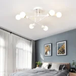 Nordic Minimalist Pendant Light Ceiling Lamp LED Chandelier Suitable for Bedrooms Living Rooms Black Gold Lighting Decoration - Image 4