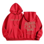 Jesus Loves You Print Pullover Hoodies Women's Hoodie Autumn Winter Men Streetwear Sweatshirt Unisex - Image 7