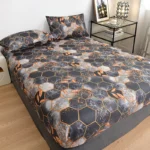 Elegant Polyester Brushed Bed Fitted Sheet - Luxurious Feel, Easy Care, Twin/Full/King/Queen Size - Image 5