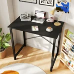 32 Inch Modern Simple Style Wood Black Computer Desk for Home Office Study Writing Work Table - Image 2