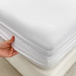 1Pc Fitted Bed Sheet With Elastic Band Solid Color Anti-slip Adjustable Mattress Cover for Single Double King Queen Bed