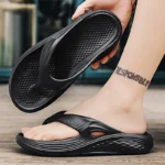 Men’s Orthopedic Sandals Fashion Couples Beach Flip Flop Summer Outdoor Soft Sandals with Arch Support Bathroom Slides