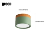 Macaroon LED Downlight  5W 7W 9W12W15W Nordic wood modern Led surface mounted ceiling light spotlight interior decoration light - Image 9