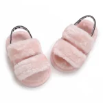 Fashion Letter print style Cute Soft Sole baby sandals Plush Slippers Suitable For newborn baby girl boy
