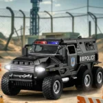 1:32 SWAT City Police Truck Diecast Model Off-road Vehicle with Sound Light Sport Car Collection Toy Car Gift for Kids Children - Image 2