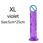 Cheap 6 Sizes Realistic Big Jelly Dildo Women Erotic Anal Sex Toys Gay Soft Clitoris Vaginal