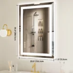 JHK 36"x 24"LED Bathroom Vanity Mirror for Wall Memory Function Tempered Glass with Front Light and Backlit For Living Room - Image 9