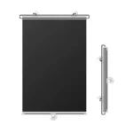 1pcs Cordless Retractable Roller Shades Black Home Office Windows Sunshade Thermal blinds without drilling blackout curtain