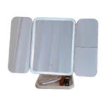Trifold Makeup Mirror LED Lights Dorm Dressing Mirror Beauty Light up your fill light with Smart Complementary Makeup Mirror out - Image 5