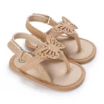Spring and summer baby shoes cute indoor baby slippers baby toddler learning to walk girl sandals first step walker 0-18M - Image 2