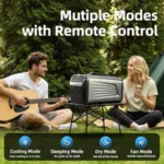 5200BTU Portable Camping Air Conditioner for Tent Outdoor and Indoor Use 400W Low Power for RV Truck Van and Car Cooling Dark S - Image 3
