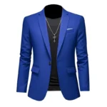 Boutique Fashion Solid Color High-end Brand Casual Business Men's Blazer Groom Wedding Gown Blazers for Men Suit Tops Jacke Coat - Image 2