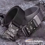 Best Men's Belts Tactical Black Waist Woven Durable Automatic Buckle Belt for Man Army Outdoor Hunting Golf Nylon Belt Trouser - Image 4