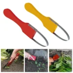 Durable garden wristband weeding machine with sturdy V-shaped fork tips, convenient for weeding and removing soil
