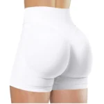 Summer High Waisted Yoga Shorts Fashionable and Sexy Running Fitness Pants Solid Color Yoga Leggings - Image 13