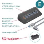 PHIXERO USB 3.2 Docking Station Hub 10Gbps Splitter Switch Dock Multi Port SD Card Socket Type C Gen2 for Surface PC Laptop 3.0 - Image 13