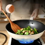 5-Piece Premium Wooden Kitchen Utensils Set, Heat Resistant Corrosion Proof Non-Smell Spoon Spatula Soup Spoon Tableware - Image 2