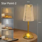 Rechargeable Crystal LED Table Lamp Touch Sensor Desk Light 3 Color Dimmable For Bedroom Bar Hotel Atmosphere Room Decor Lightin - Image 7