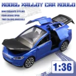 1:36 High Simulation Car Model for Tesla Alloy Car Model Diecasts Toy Vehicles Toy Cars Boy Toys Pull Back Kid Gifts