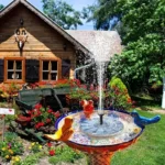 13cm, 16cm, 18cm Solar Fountain Pumps - Ideal for Outdoor Garden Pools, Bird Baths, Small Ponds. 8-Nozzle Floating Model - Image 6