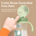 MAMIJOY 300ml Baby Water bottles Baby Feeding Cup With Straw Children Learn Feeding Drinking Bottle Kids Training Cups BPA Free