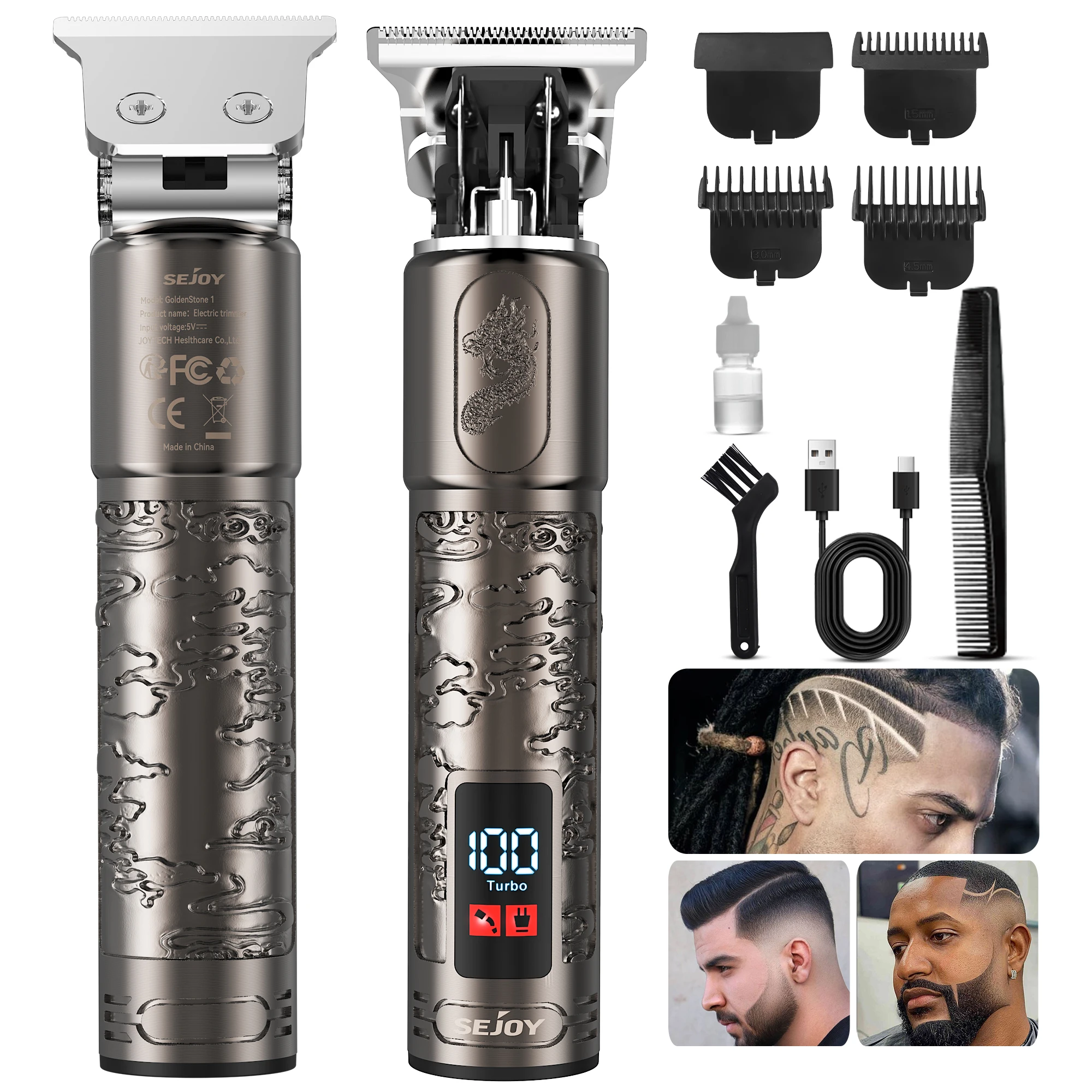 S630b15a46e684b4e84cadd4e7d9cef4aL-1.webp SEJOY Electric Shaver for Men Rechargeable,3D Floating Cutter Head ,Portable Men Beard Hair Trimmer Clipper - Image 1