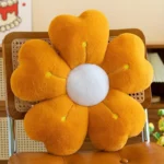 1PC Daisy Flower Plush Pillow Soft Fabric Cute Comfortable Floor Seat Cushion White/Pink Decorative Bed Sofa Pillow