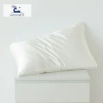Liv-Esthete Women White 100% Silk Pillow King Queen 3D Style Rectangle Silk Inner Pillow For Sleeping Neck Protection Bed Pillow