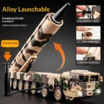 1:50 Dongfeng 17 Missile Vehicle Military Toy Alloy  With Light Sound Effect Able Kids Home Decoration - Image 3