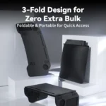 BJBT Foldable Car Laptop Desk Upgraded Tray Stand For Tesla Model 3 Y 2026 Steering Wheel Eating Table for Travel Work Camping - Image 3