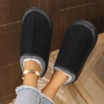Indoor plush cotton slippers soft and comfortable winter shoes women's fashion home shoes women's winter slippers non-slip - Image 5