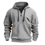 New Men’s Zip-Up Color Block Hoodie with Casual Stylish