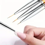 Nail art color drawing brush, nail glue extension brush eyeliner brush set, French stripe nail eyeliner brush, nail brush - Image 2